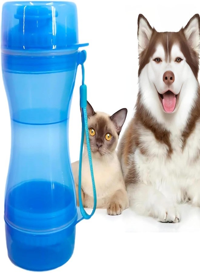 Cyrox Walking, Hiking, Travel Dog Water Bottle Food Container, Portable 2 in 1 Water and Food Dispenser, Leak Proof for Cats, Small Pets, Outdoor Trips (1Pcs) - Image 1